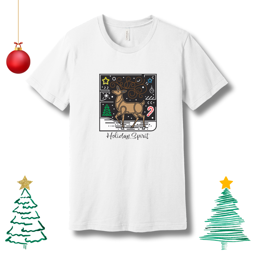 Christmas Reindeer Art - T-shirt