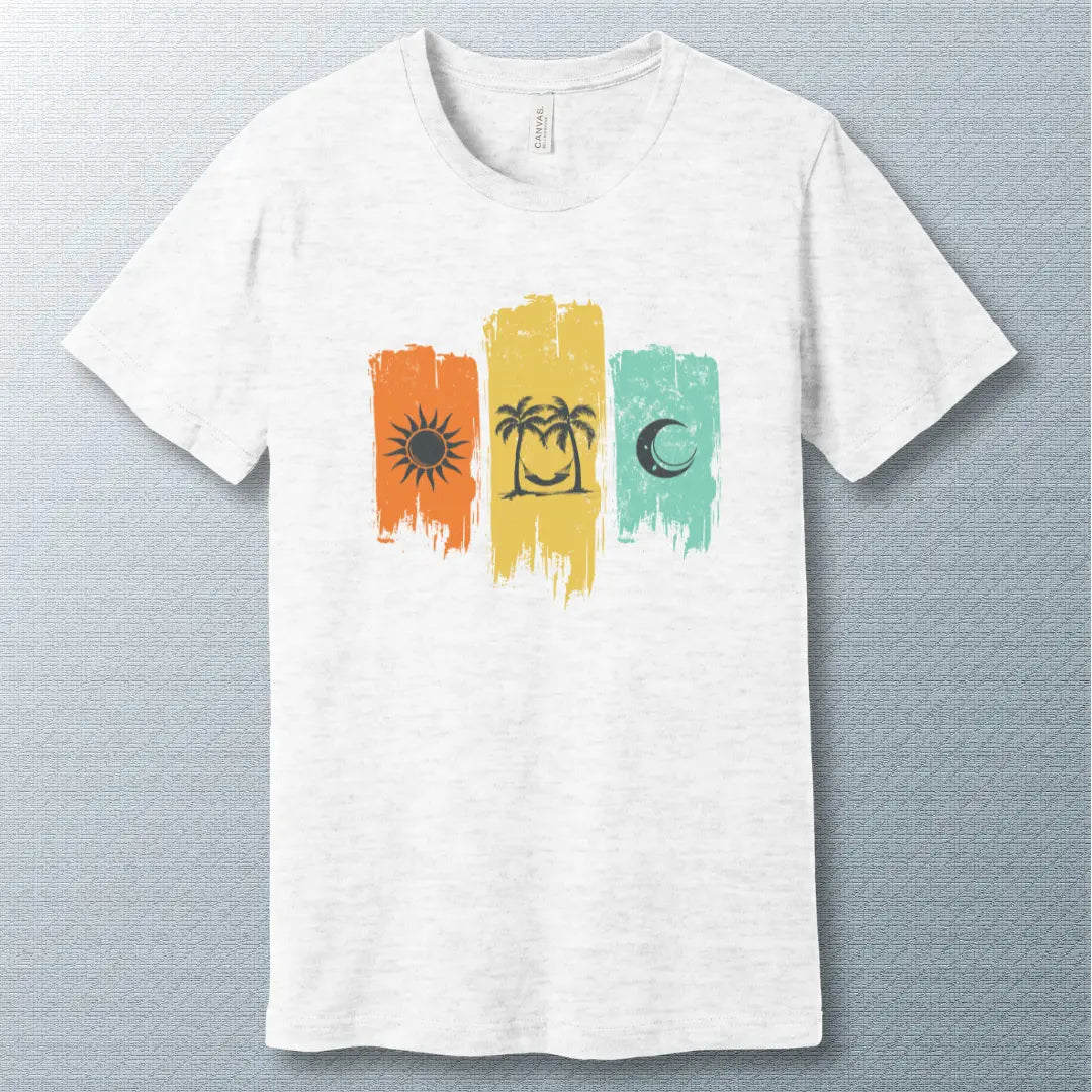 Summer Days T-Shirt | Sun, Hammock & Moon Graphic Tee