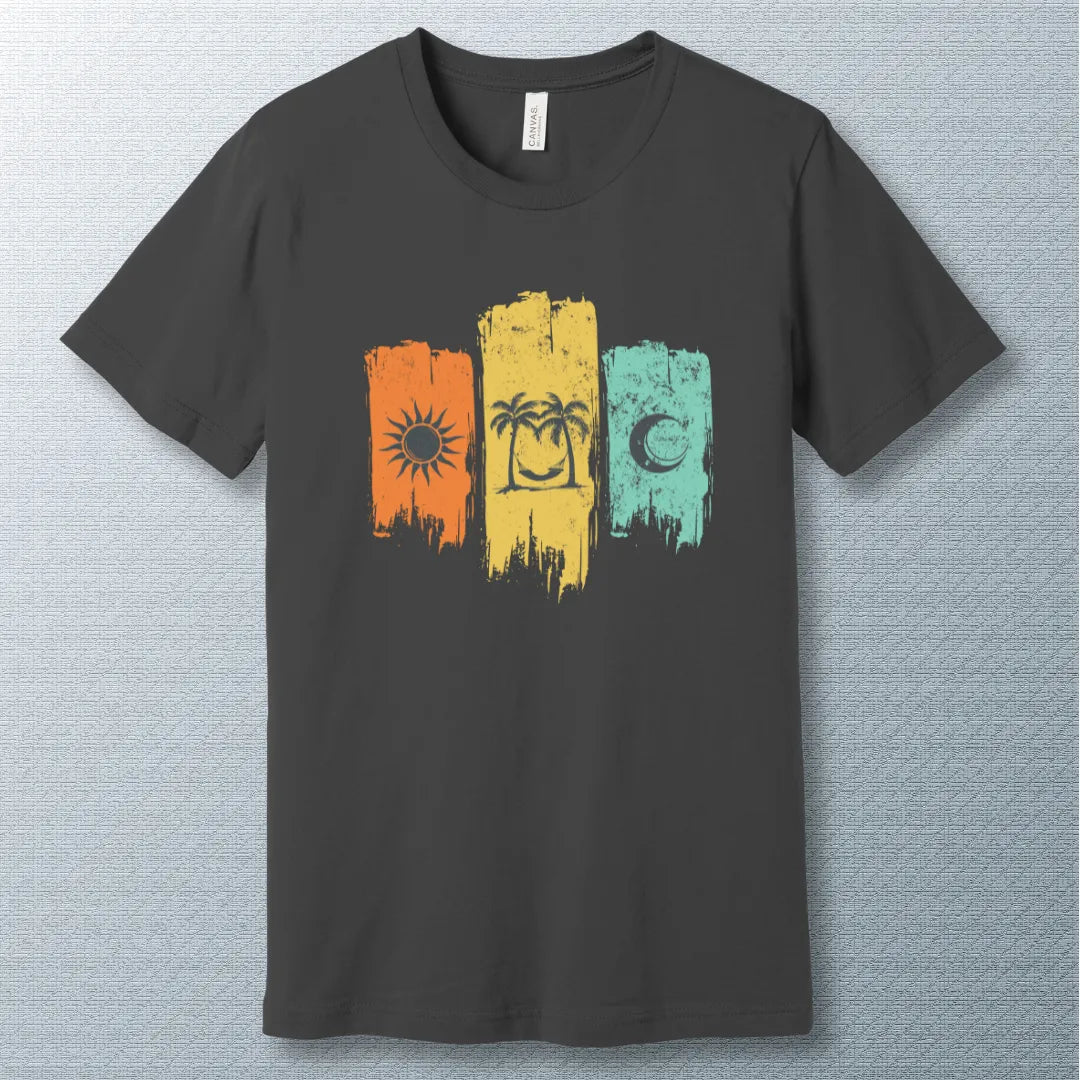 Summer Days T-Shirt | Sun, Hammock & Moon Graphic Tee