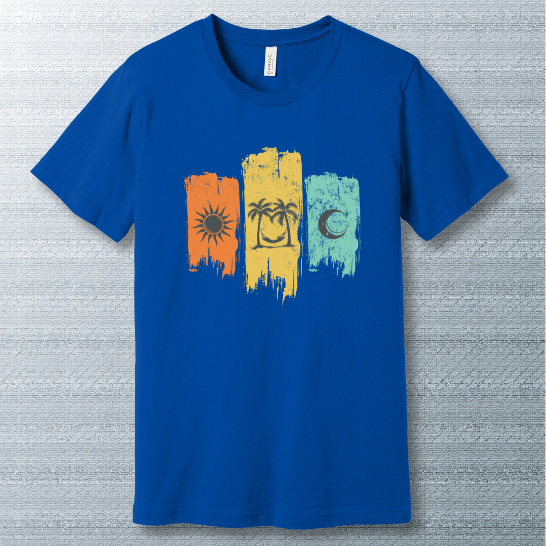 Summer Days T-Shirt | Sun, Hammock & Moon Graphic Tee