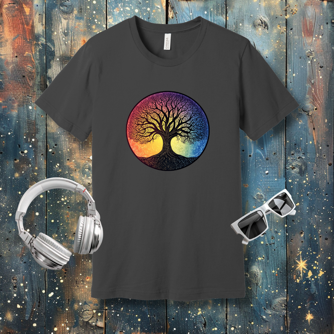 Tree of Life colorful background - T-shirt