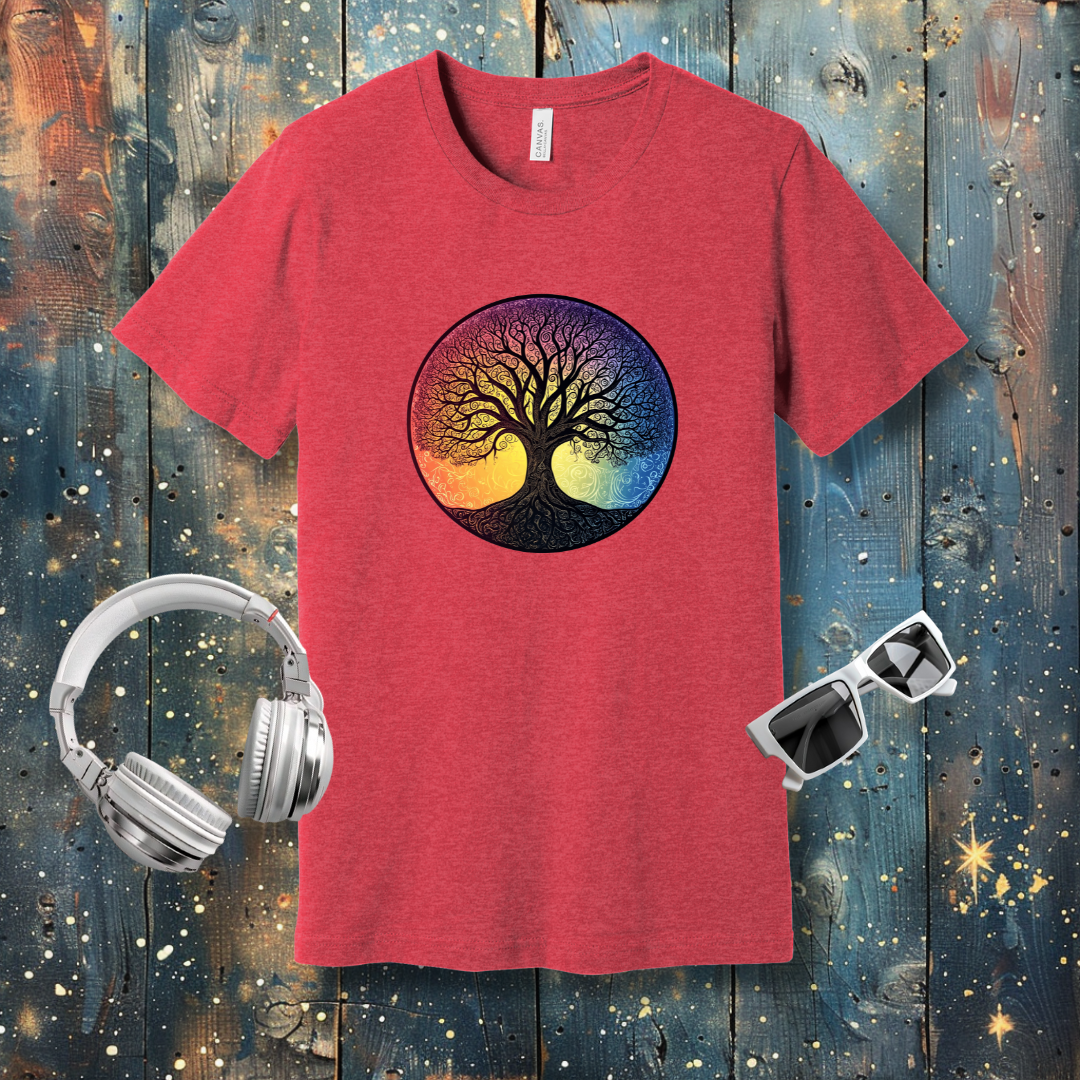 Tree of Life colorful background - T-shirt