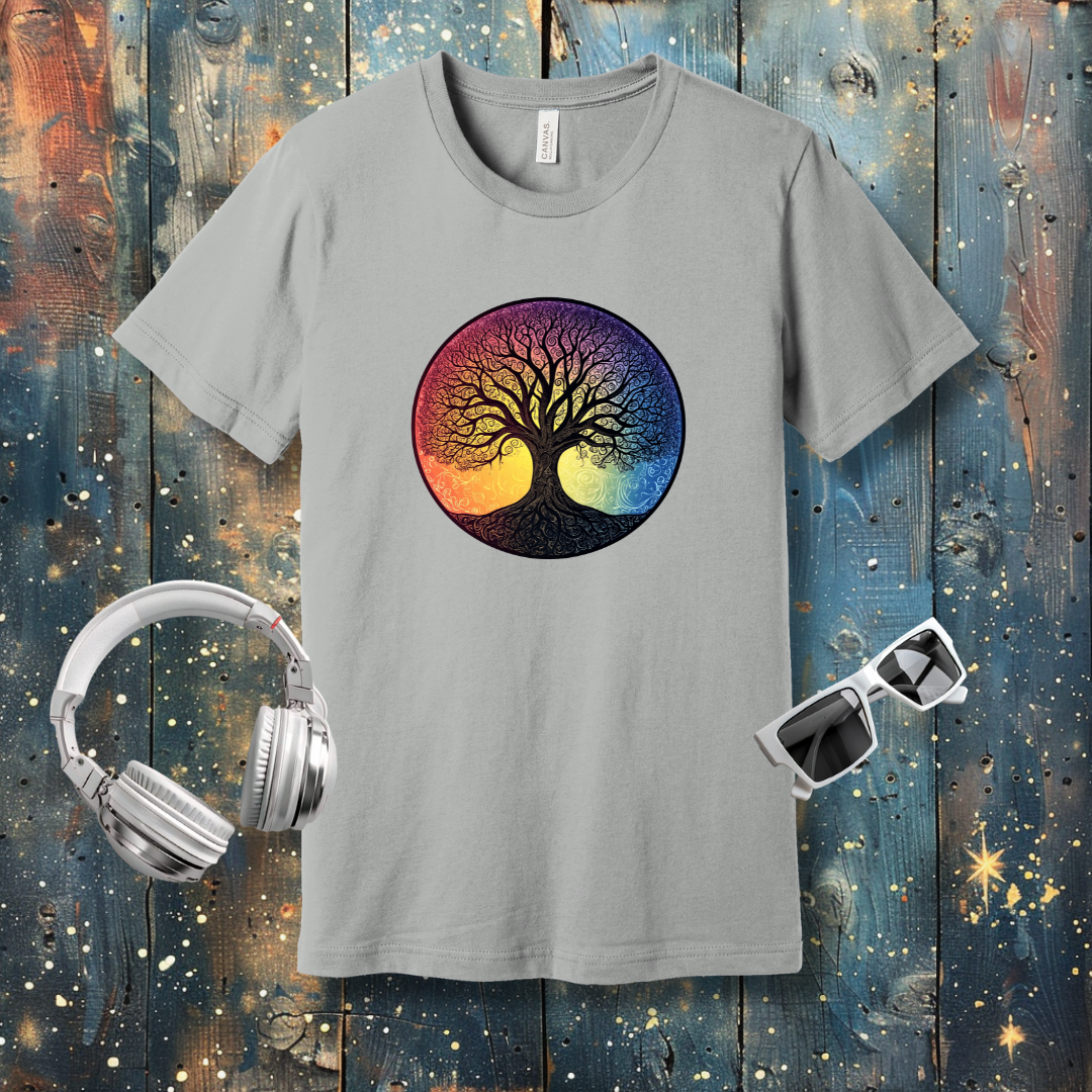 Tree of Life colorful background - T-shirt