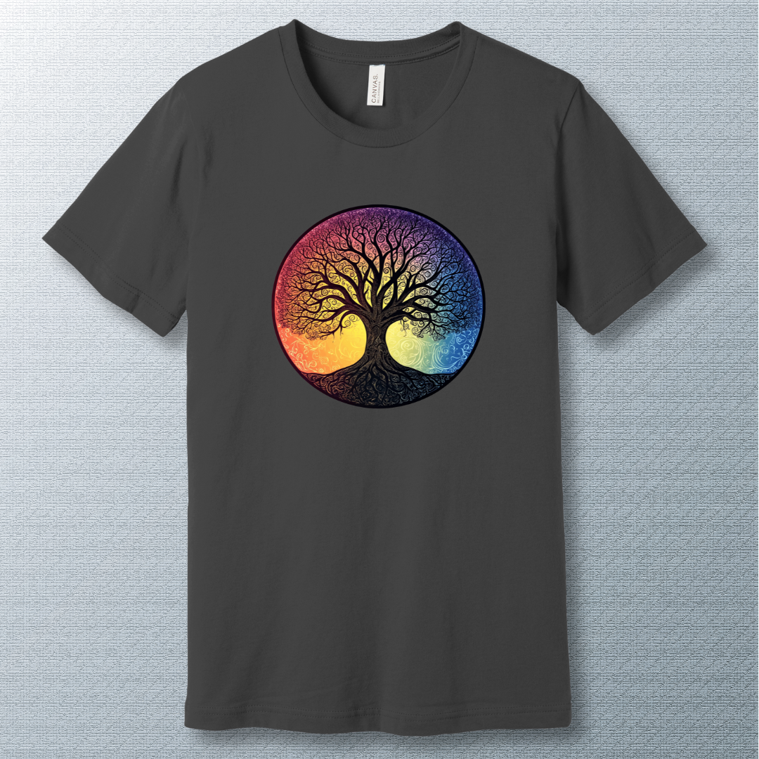 Tree of Life colorful background - T-shirt