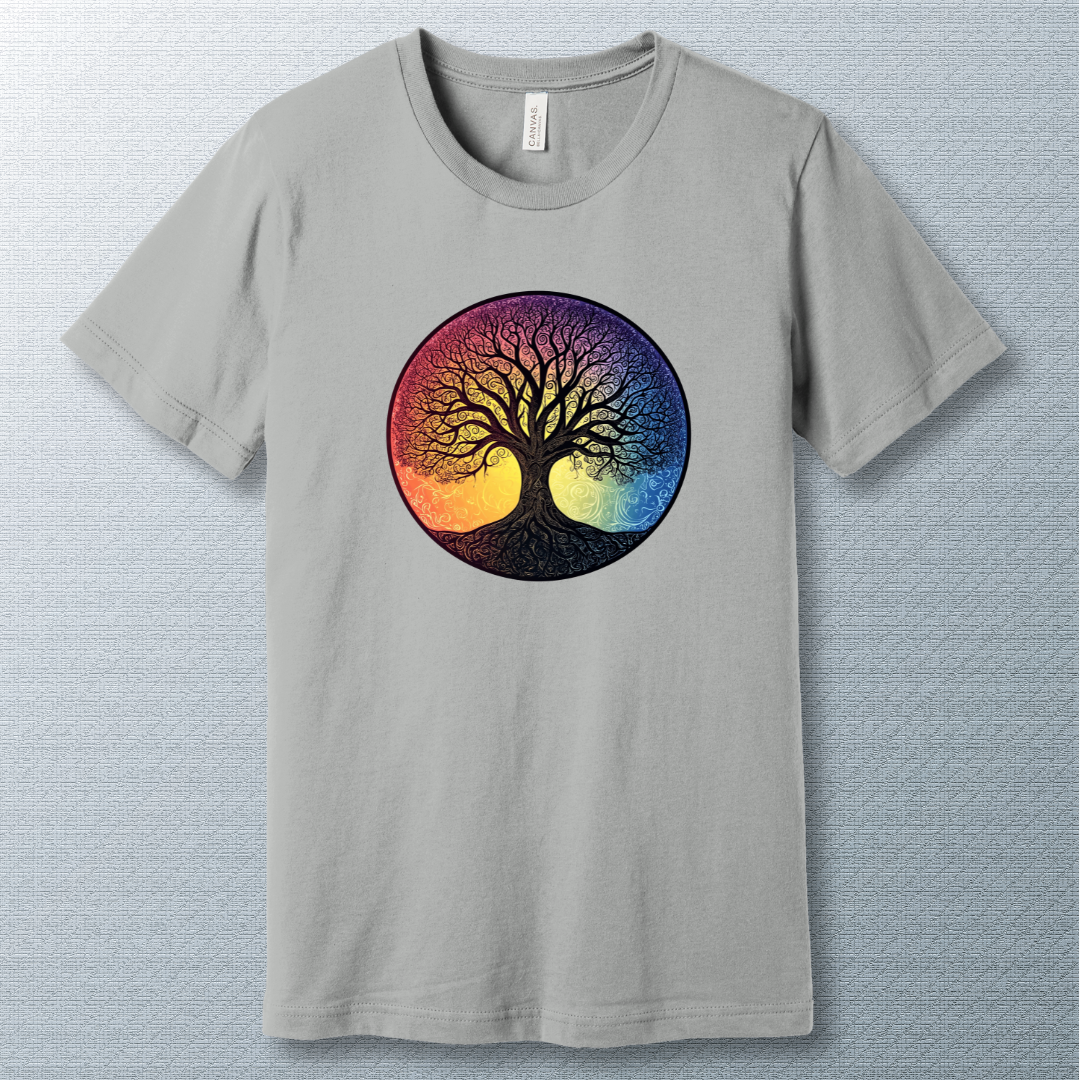 Tree of Life colorful background - T-shirt