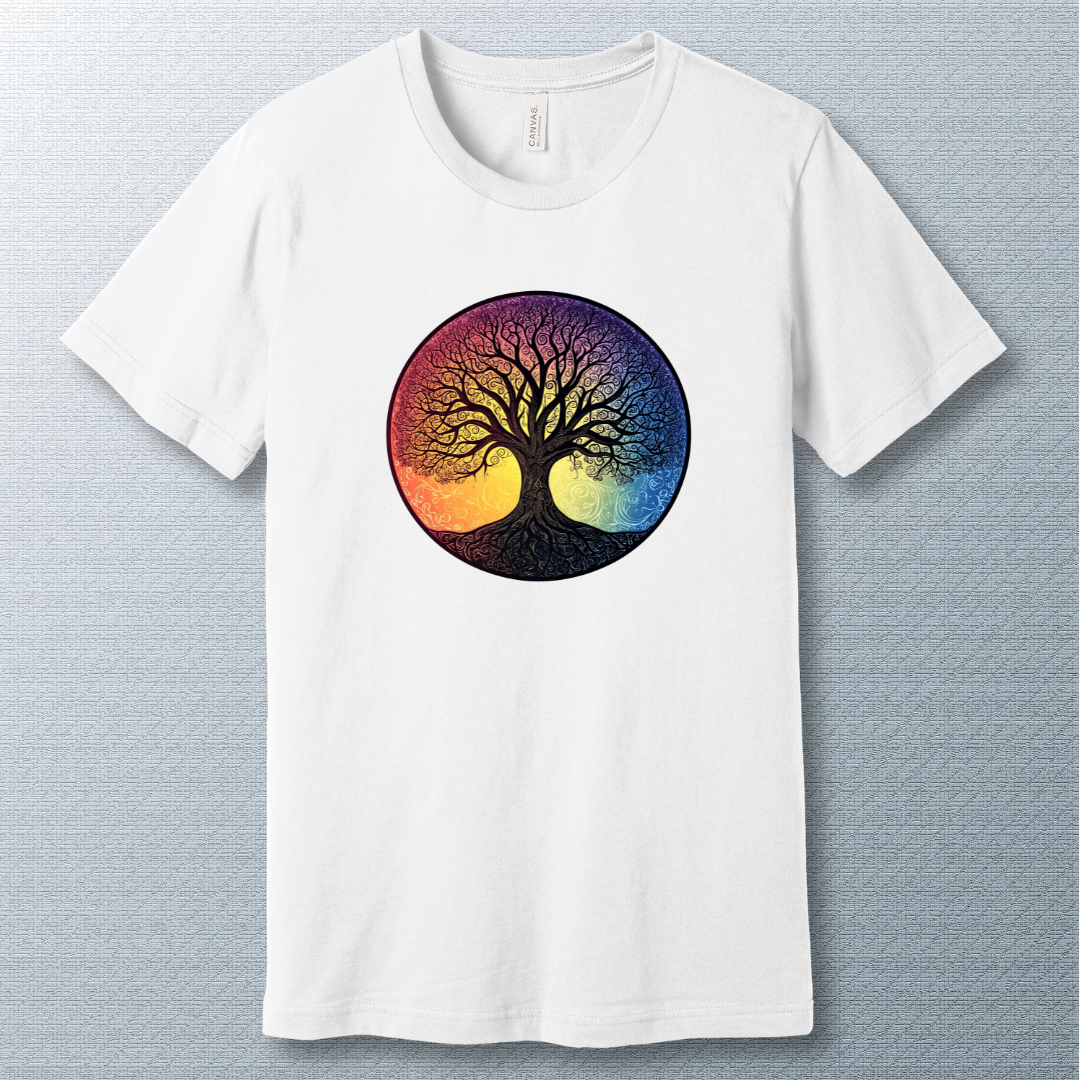 Tree of Life colorful background - T-shirt