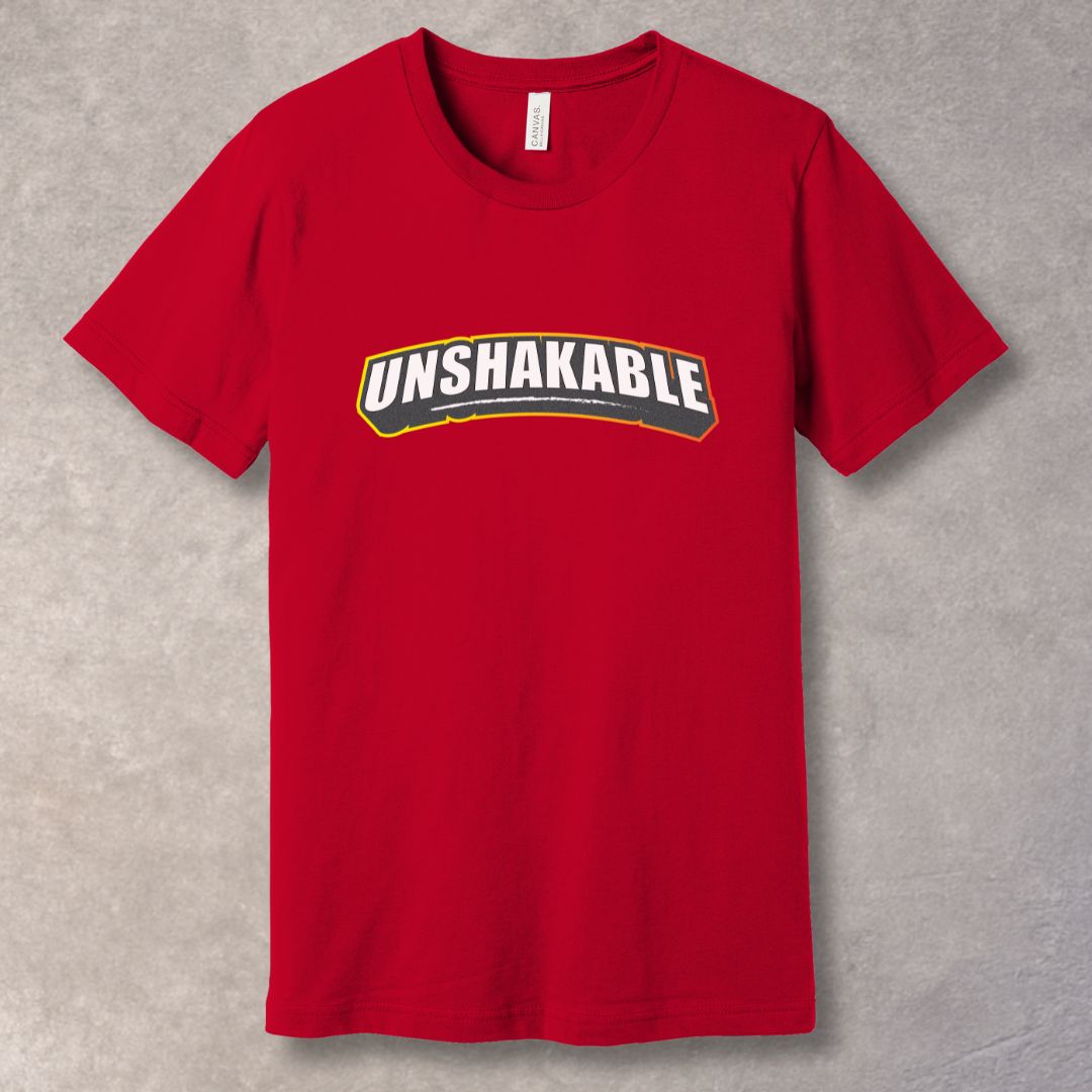 Unshakable T-Shirt – Bold Motivational Tee for Strength & Resilience