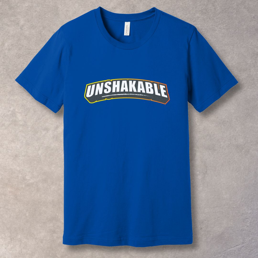 Unshakable T-Shirt – Bold Motivational Tee for Strength & Resilience